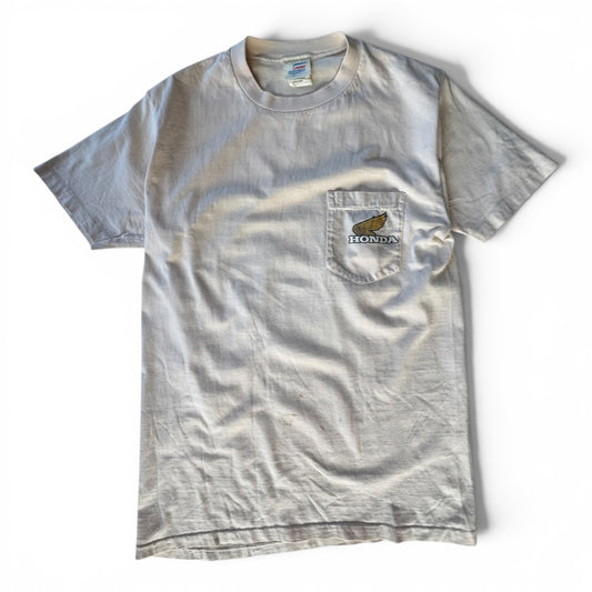 80s Hondaline Honda International Road Racing Pocket T-Shirt