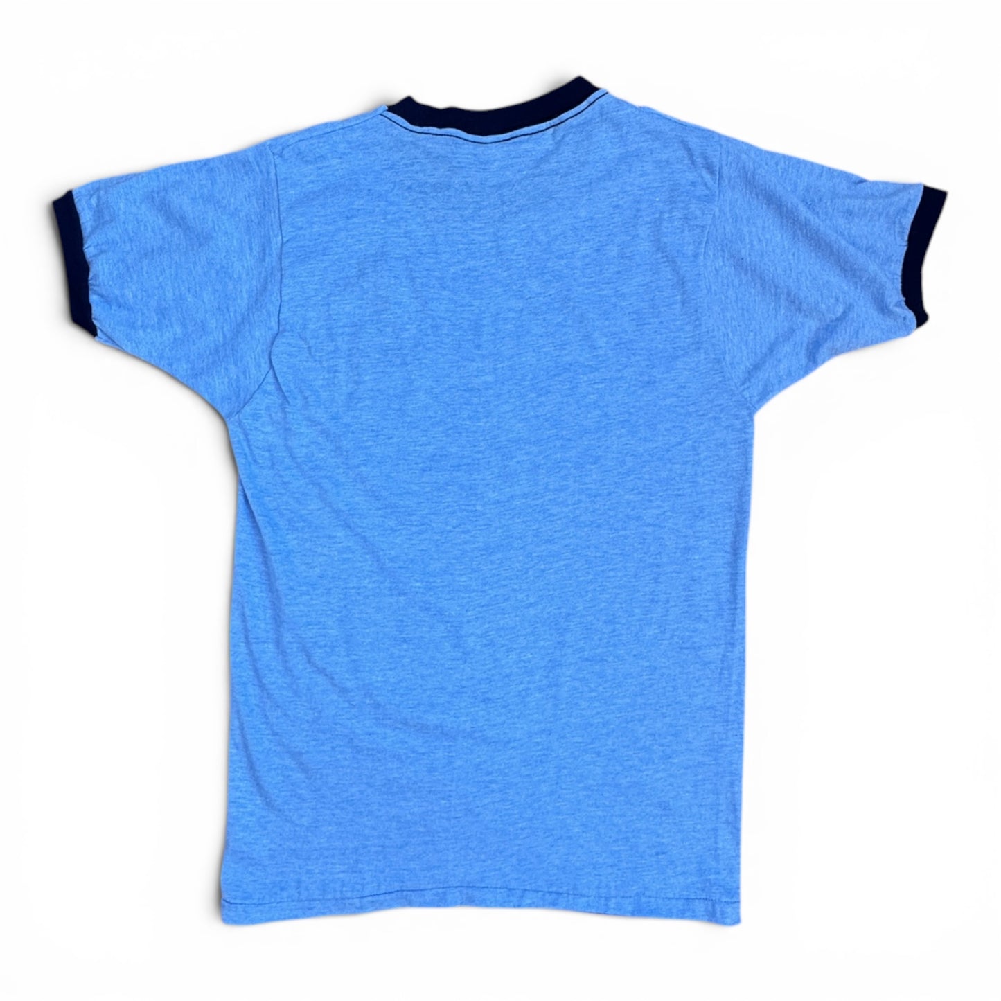 70s Wyoming Cowboy Flocked Ringer Tee