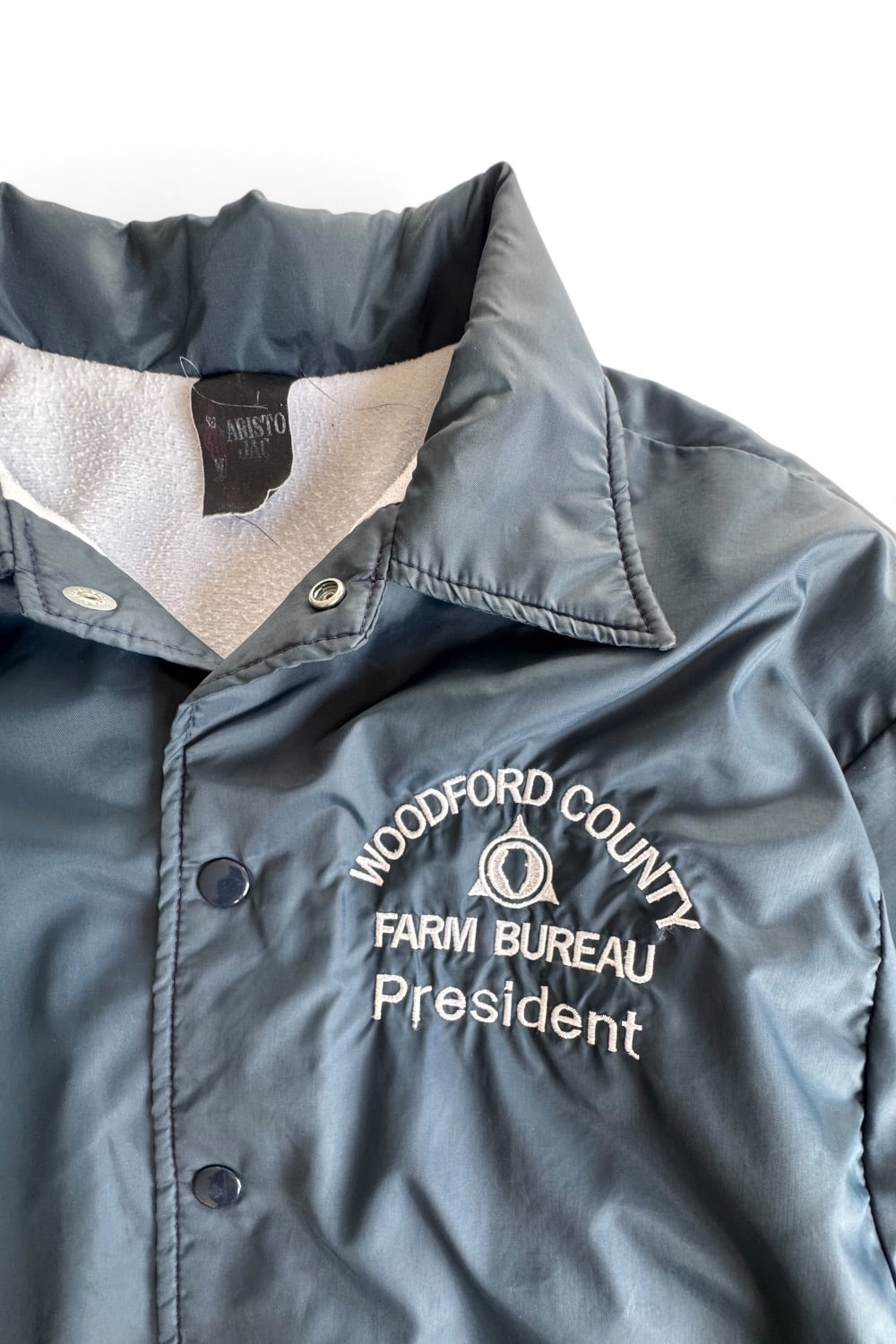 Aristo Jac Blue Nylon Coach Jacket Woodford County Farm Bureau