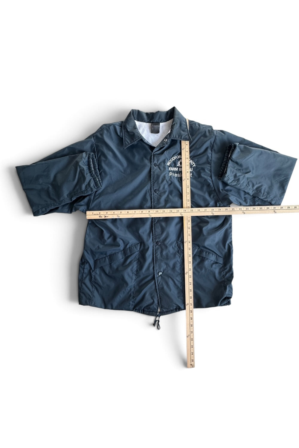 Aristo Jac Blue Nylon Coach Jacket Woodford County Farm Bureau