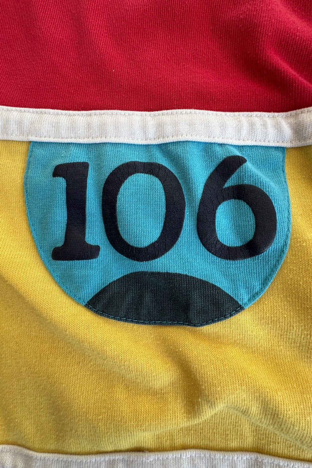 1980s Robert Bruce Rugby Polo Colorblock 106 Patch 1X