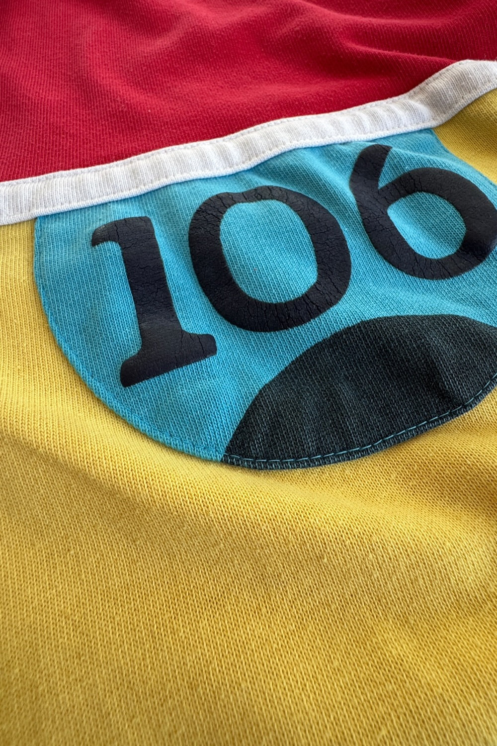 1980s Robert Bruce Rugby Polo Colorblock 106 Patch 1X