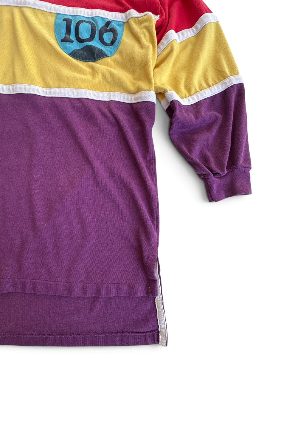 1980s Robert Bruce Rugby Polo Colorblock 106 Patch 1X
