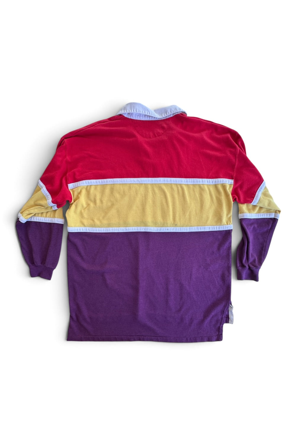 1980s Robert Bruce Rugby Polo Colorblock 106 Patch 1X