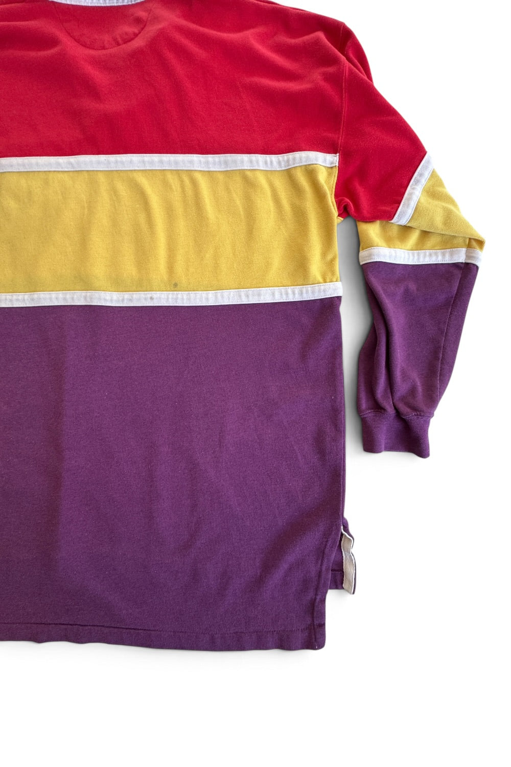 1980s Robert Bruce Rugby Polo Colorblock 106 Patch 1X