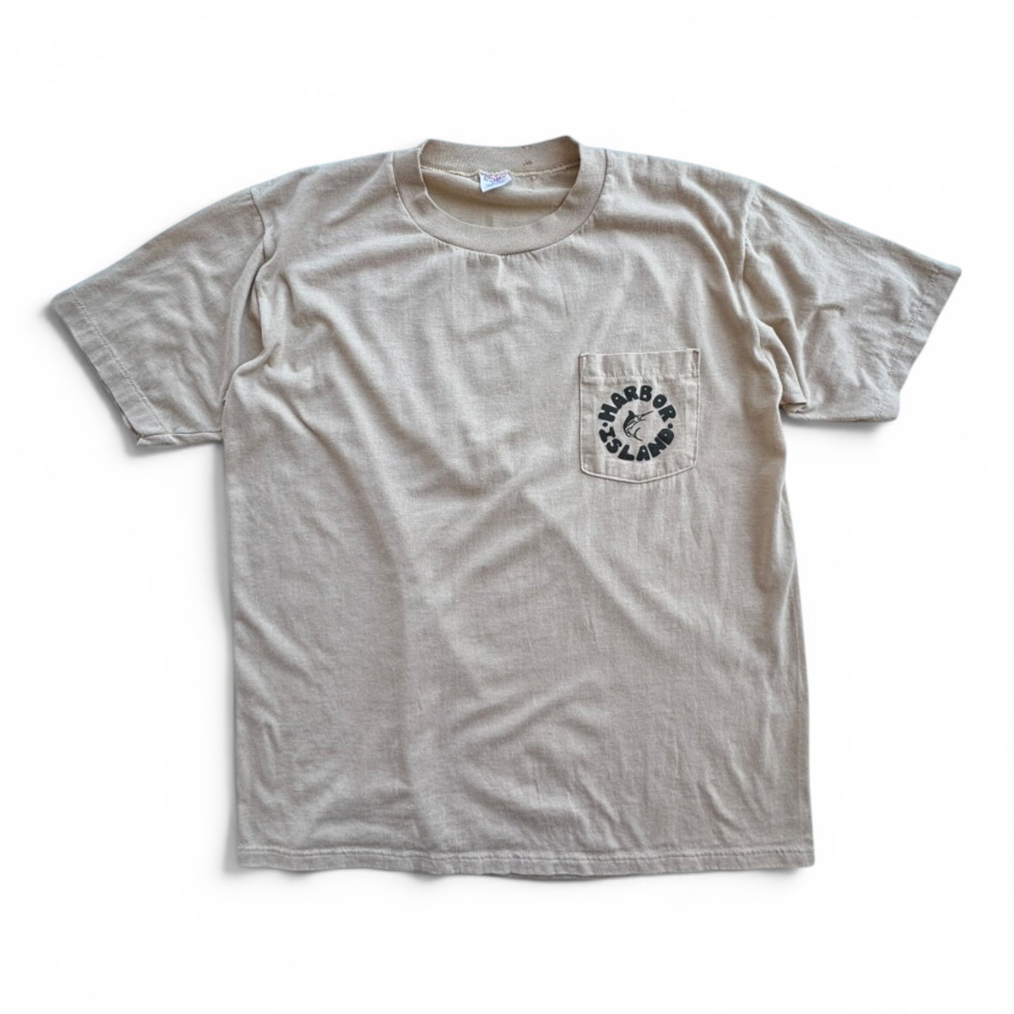 90s Jerzees Harbor Island Bobbin Jean Fishing Team Pocket Tee