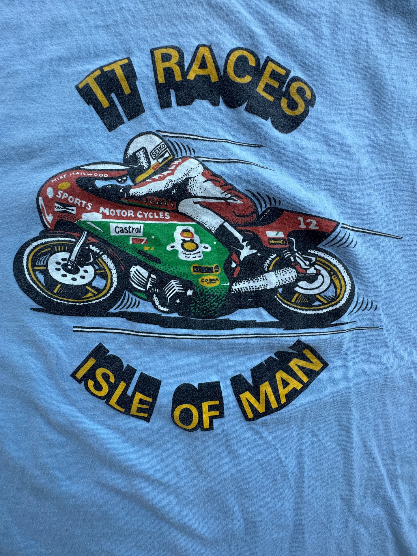 90s Isle of Man TT Races Motorcycle T-Shirt