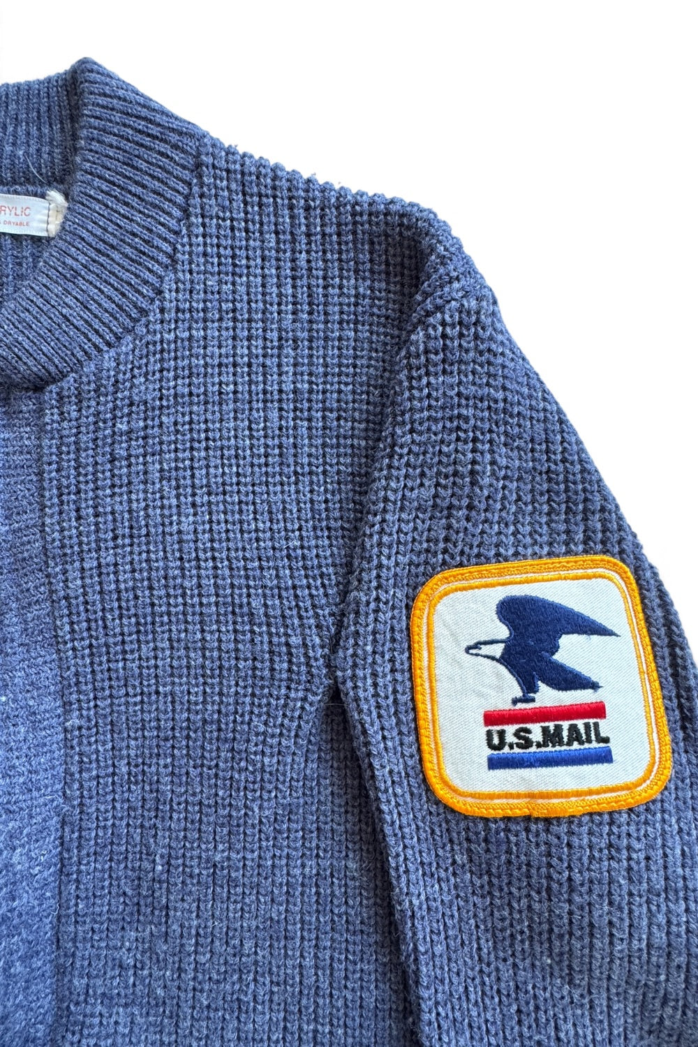 USPS Mail Carrier Zip Cardigan Sweater Orlon Acrylic ILGWU Union Made