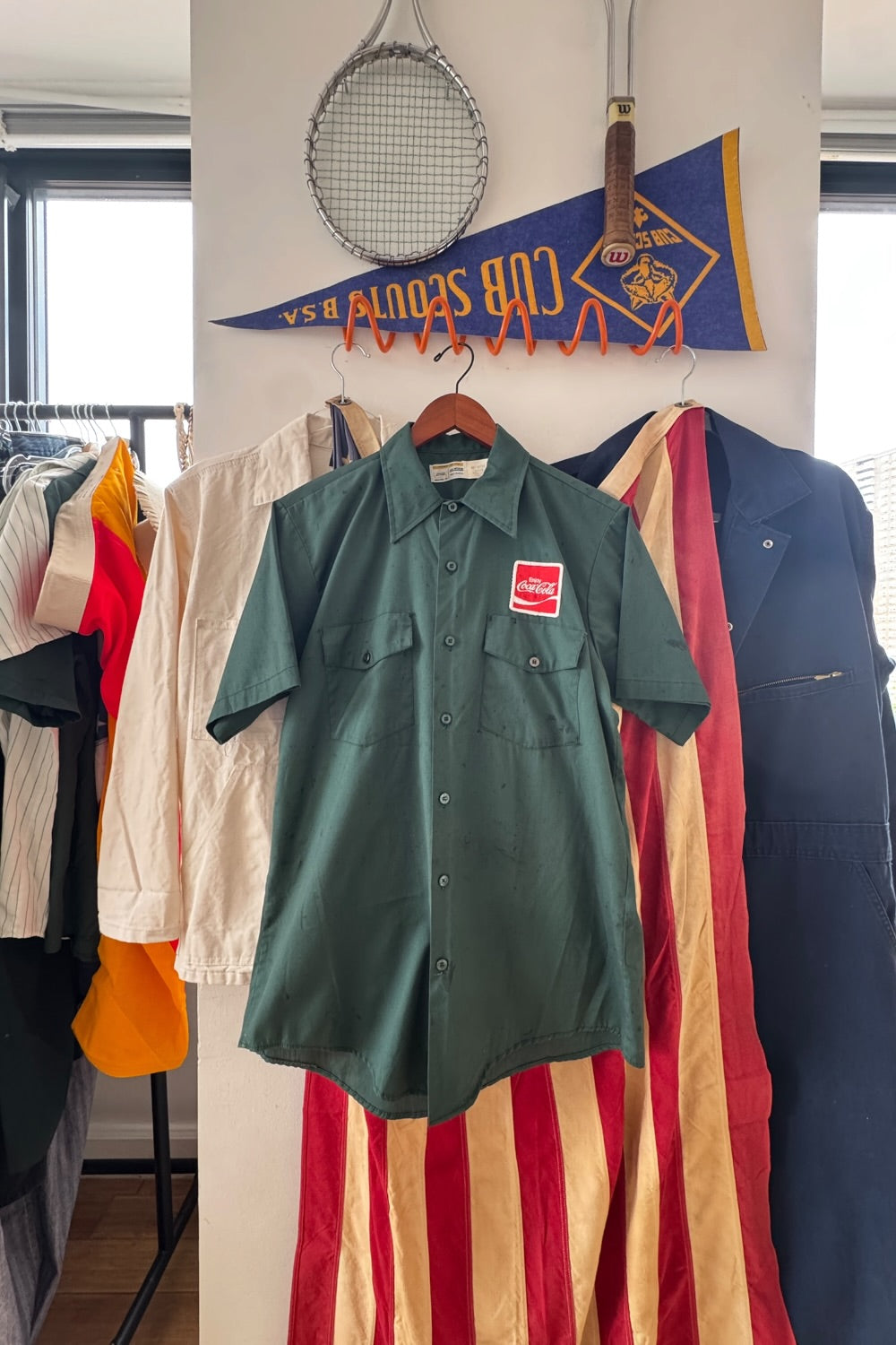 70s Riverside Masterbilt Coca-Cola Delivery Driver Work Shirt