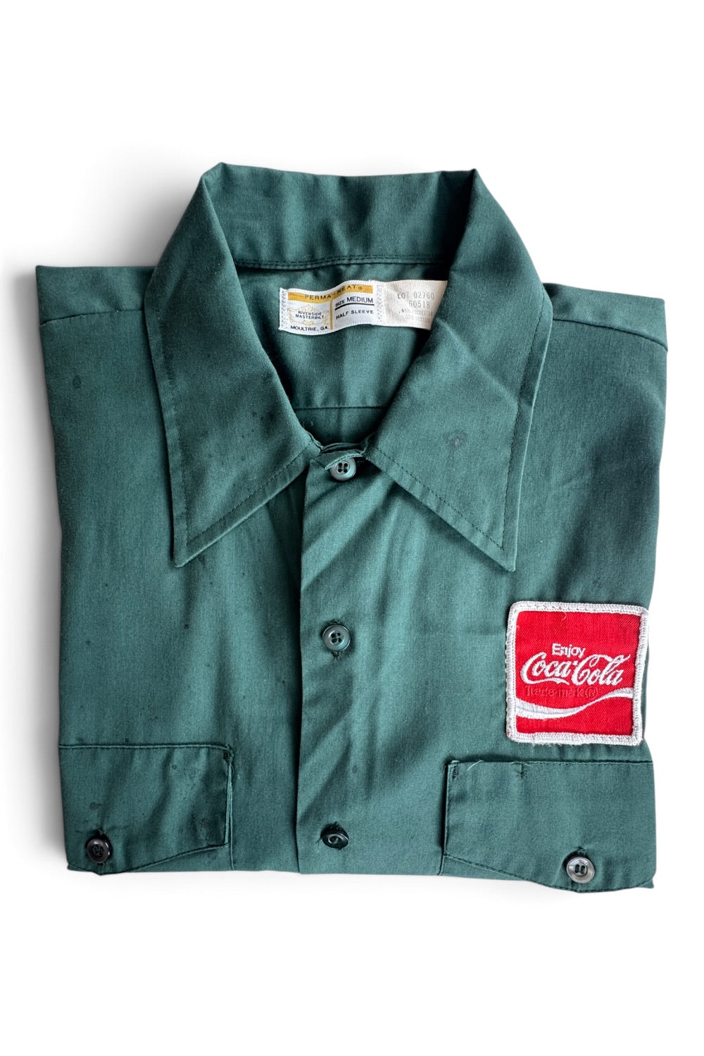 70s Riverside Masterbilt Coca-Cola Delivery Driver Work Shirt