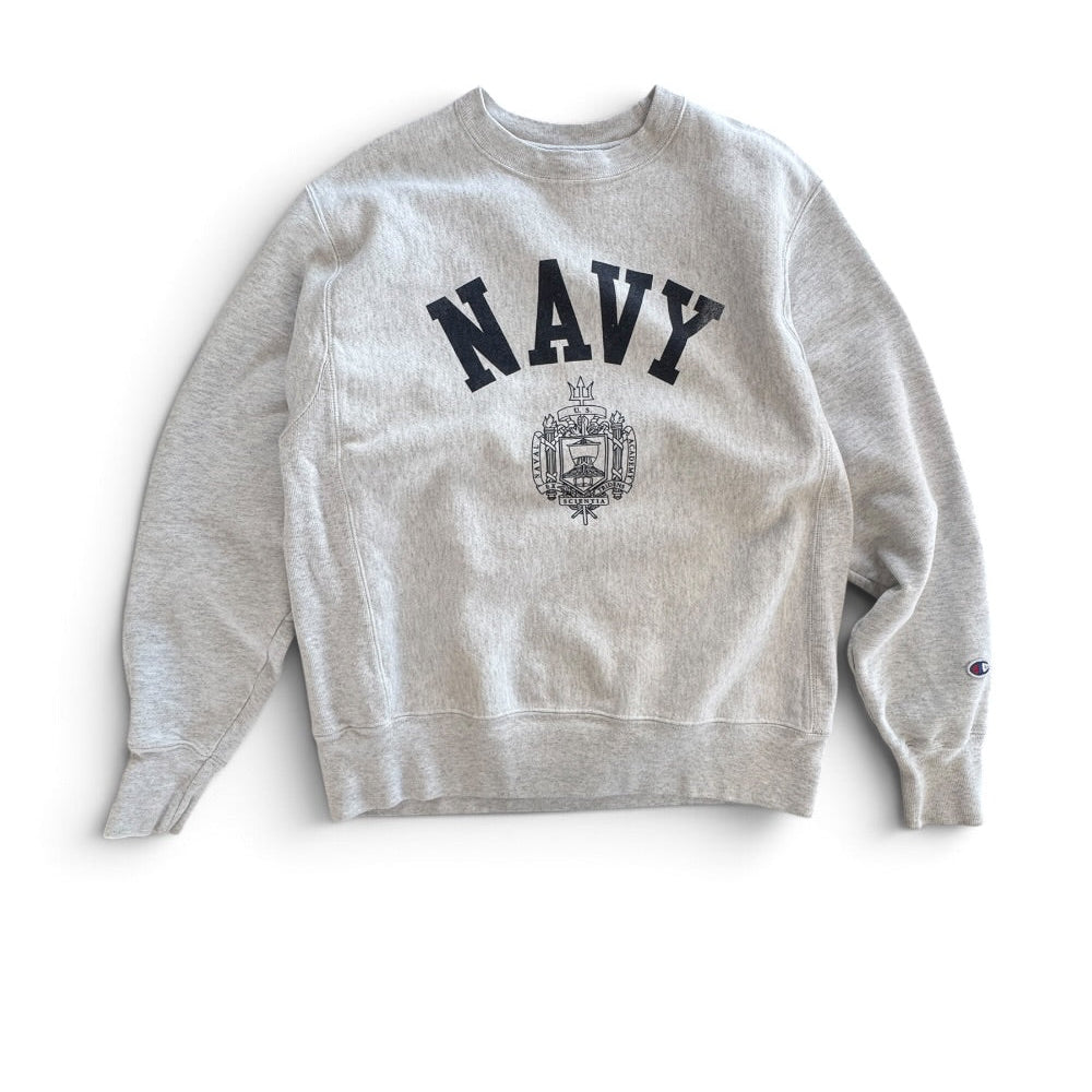 Champion Reverse Weave Navy US Naval Academy Crewneck Sweatshirt Sz M