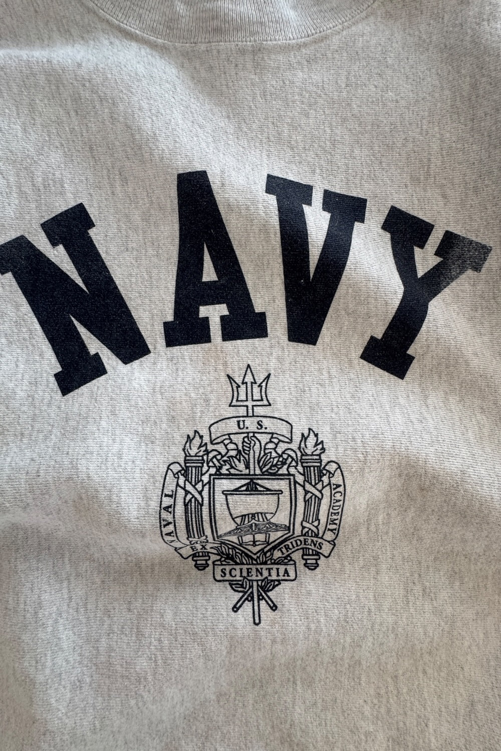 Champion Reverse Weave Navy US Naval Academy Crewneck Sweatshirt Sz M