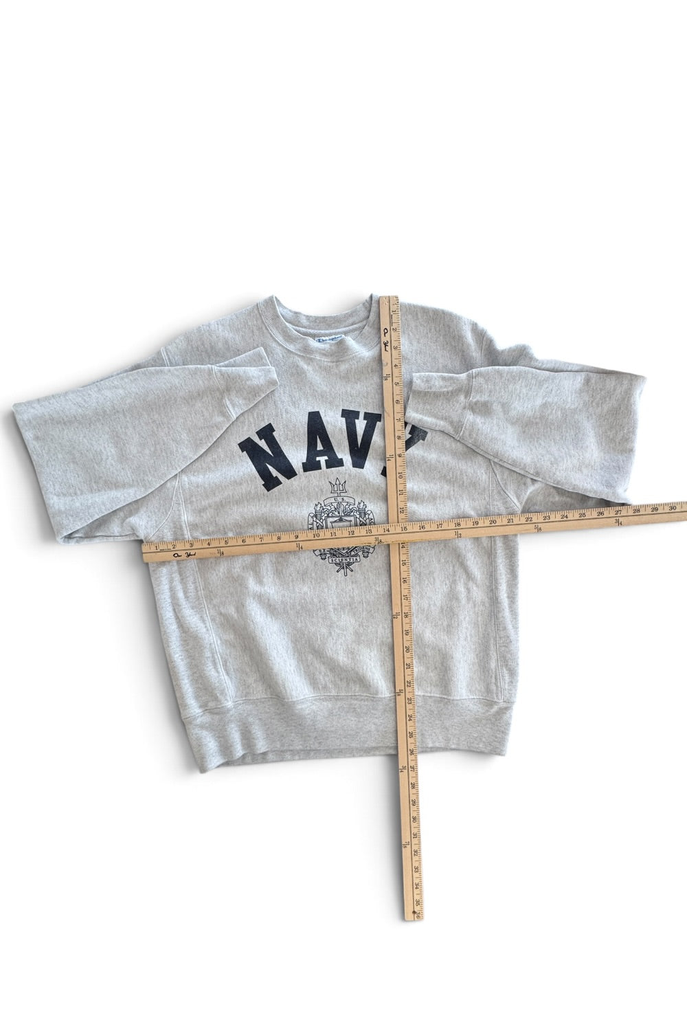 Champion Reverse Weave Navy US Naval Academy Crewneck Sweatshirt Sz M