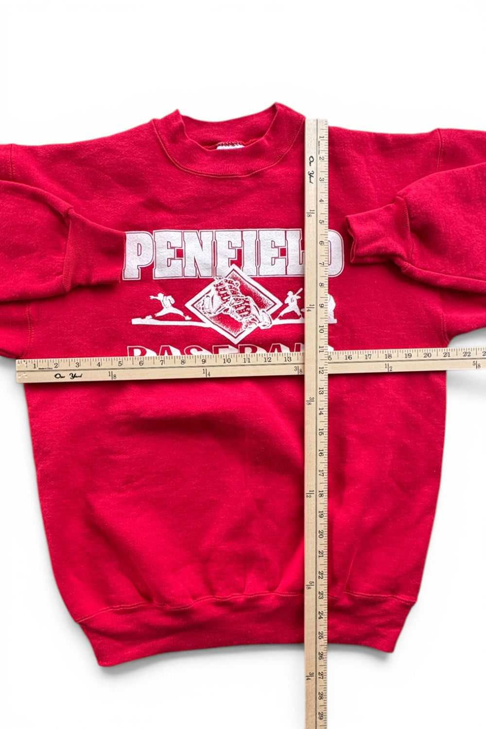 90s Penfield Baseball Crewneck Sweatshirt Red
