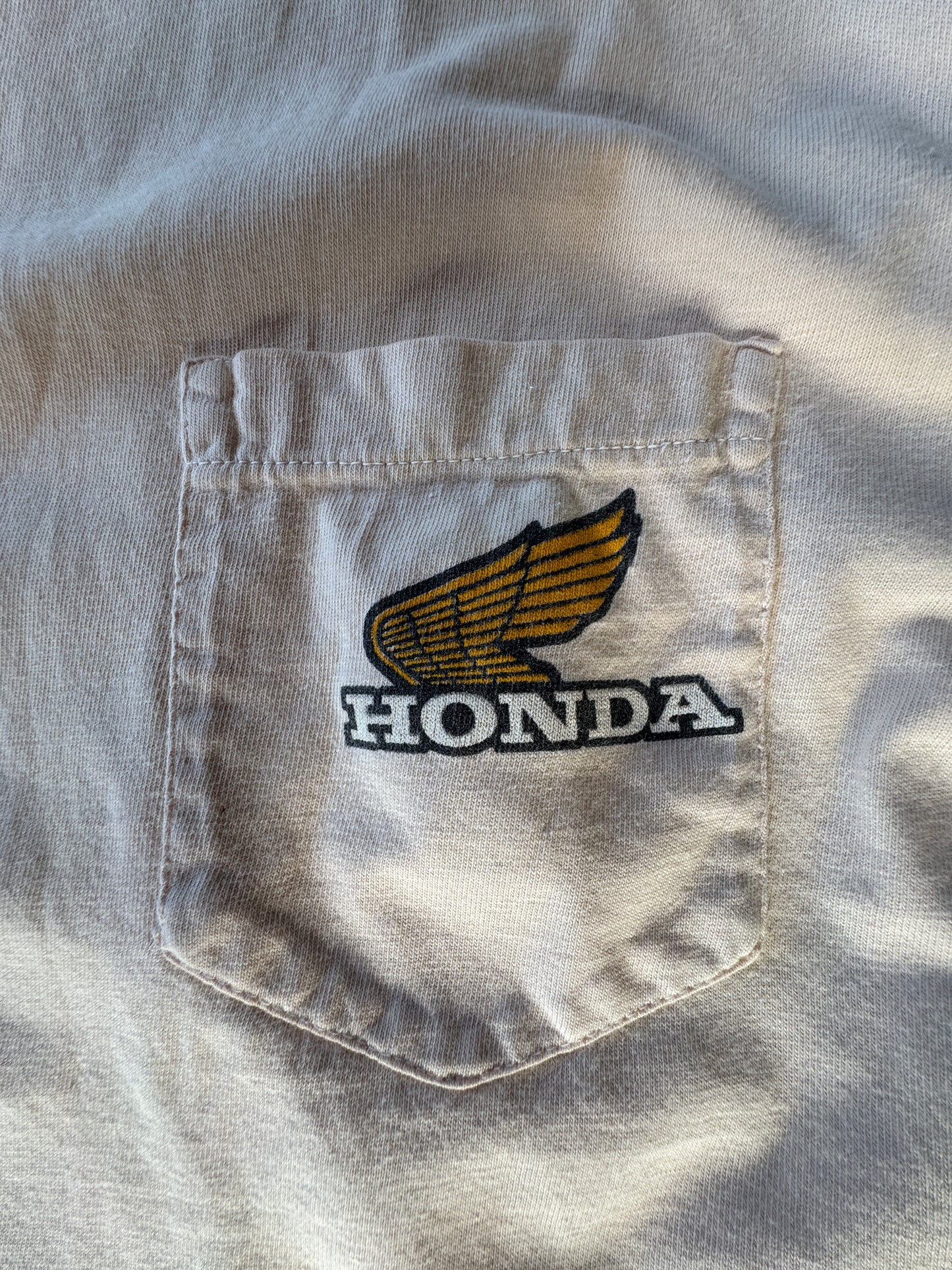 80s Hondaline Honda International Road Racing Pocket T-Shirt
