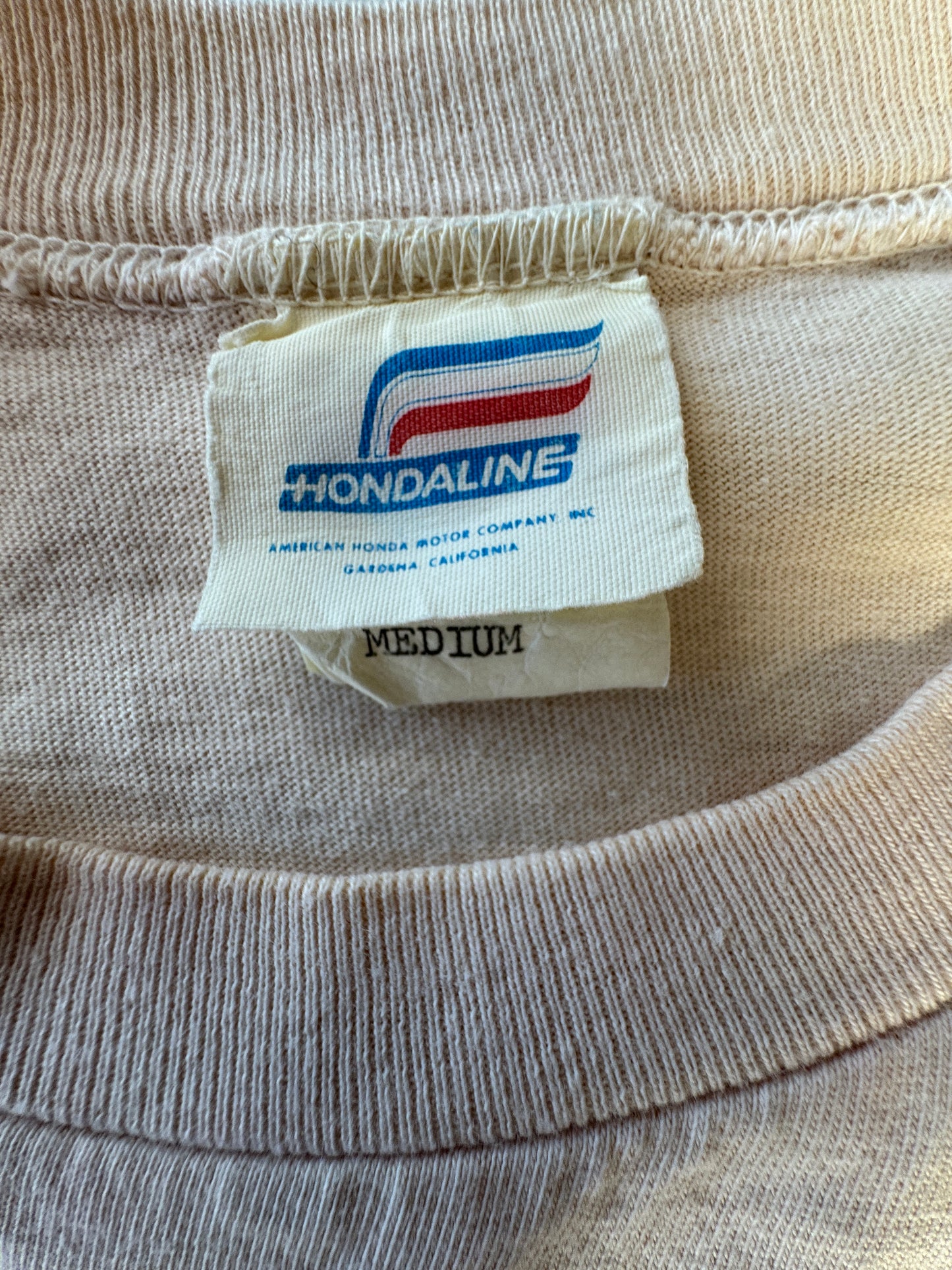 80s Hondaline Honda International Road Racing Pocket T-Shirt