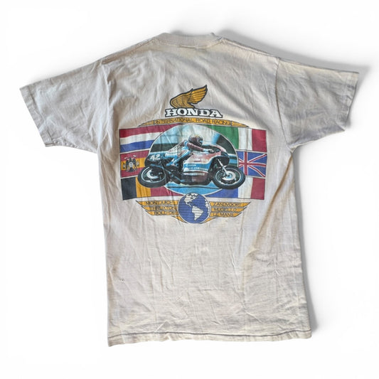 80s Hondaline Honda International Road Racing Pocket T-Shirt