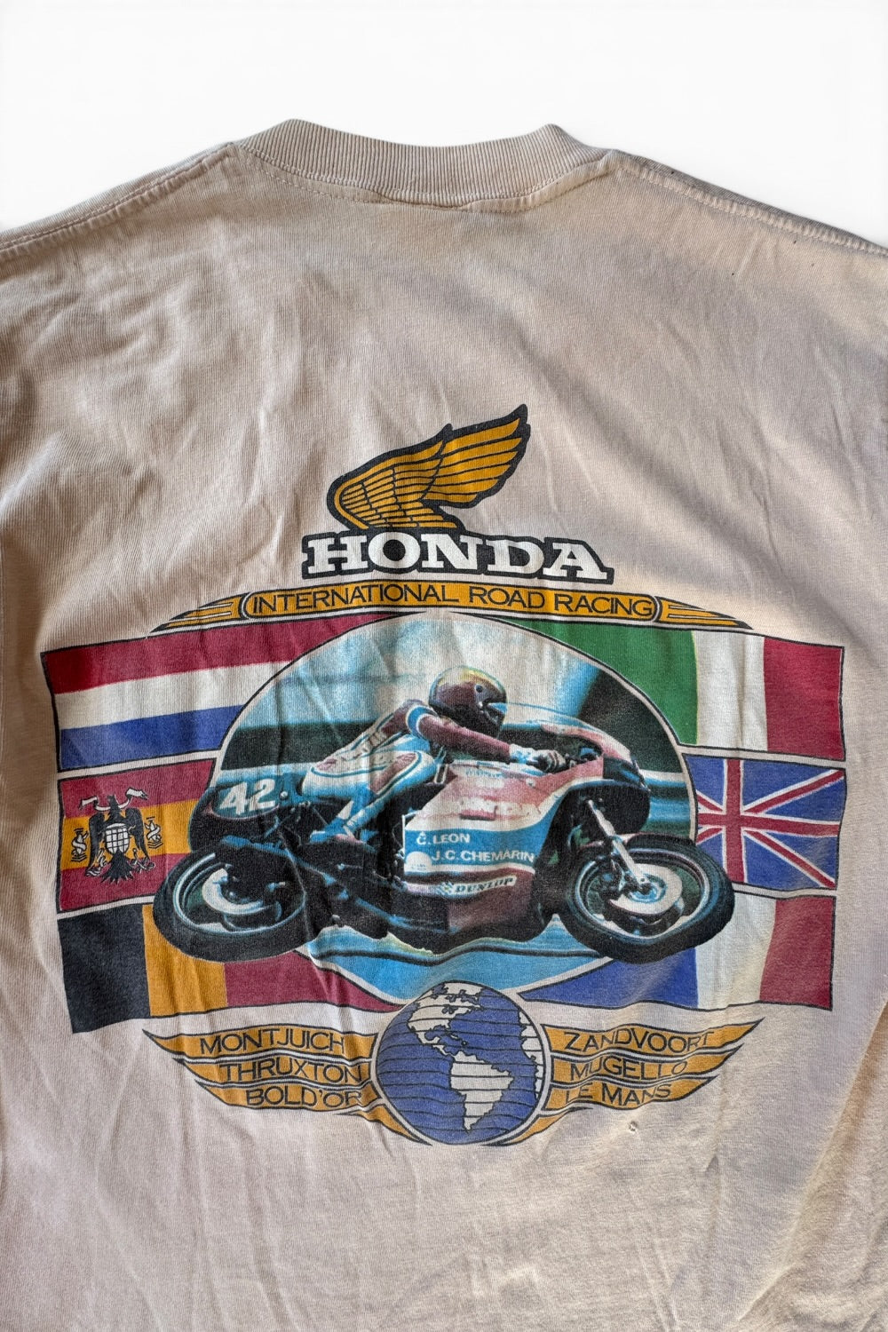 80s Hondaline Honda International Road Racing Pocket T-Shirt