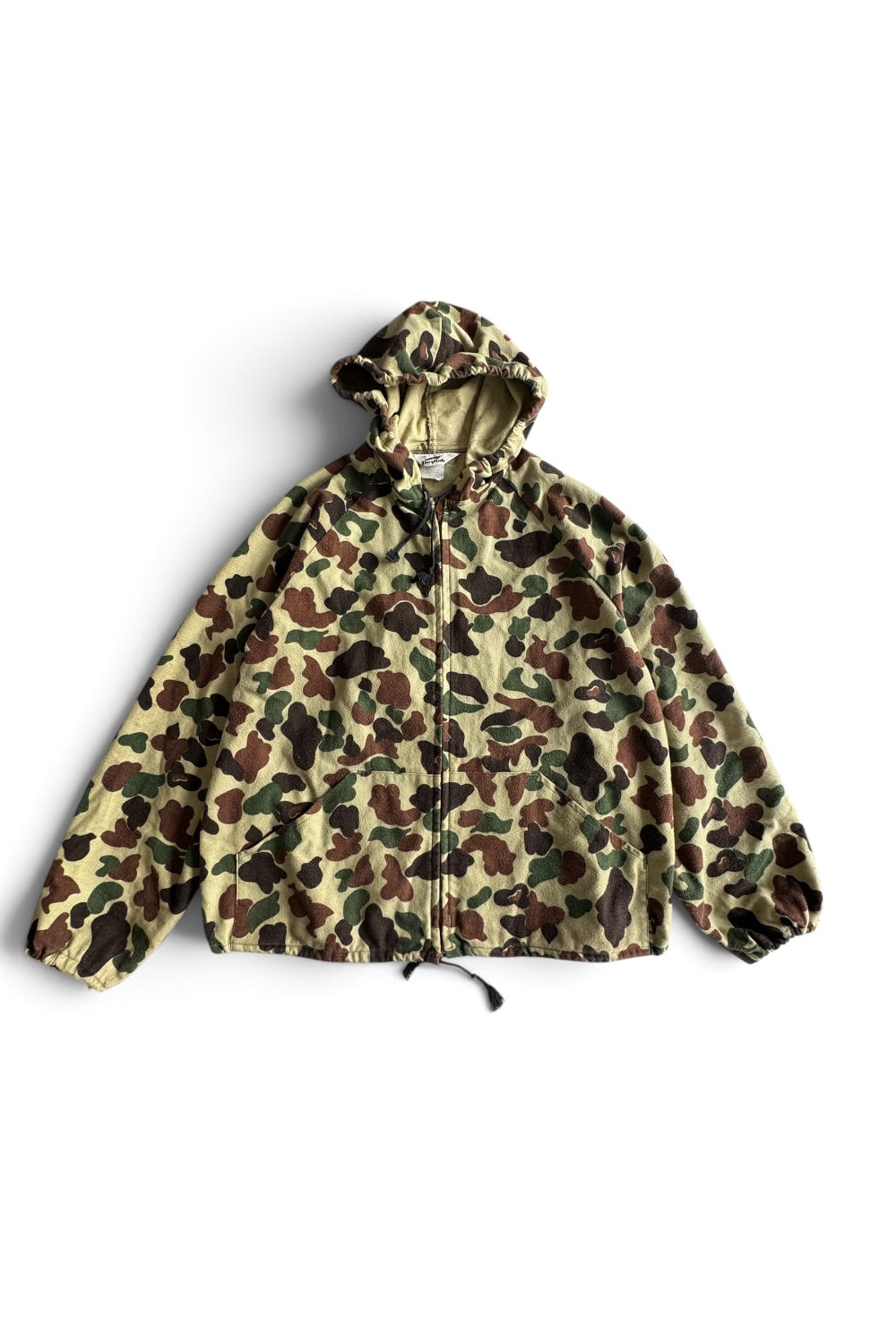 Duxbak Duck Hunter Camo Full Zip Hoodie Mens L Cotton Talon Zipper