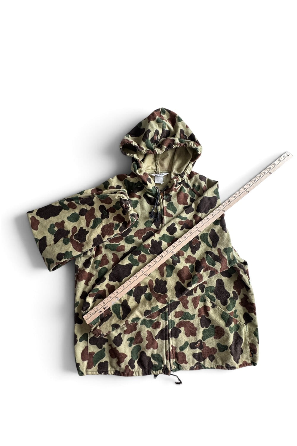 Duxbak Duck Hunter Camo Full Zip Hoodie Mens L Cotton Talon Zipper