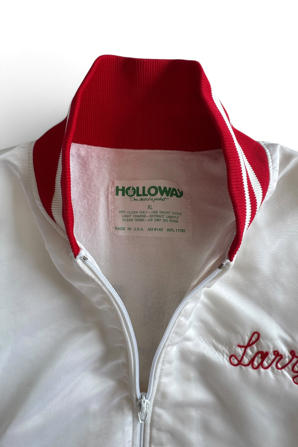 90s Holloway Western Reserve Motorcycle Club Satin Bomber