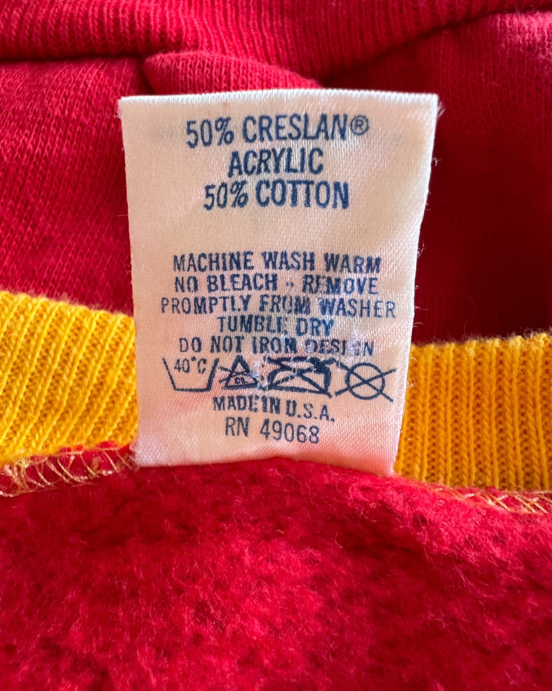 70s/80s USMC Double Sided Bulldog Crewneck Sweatshirt - Size L