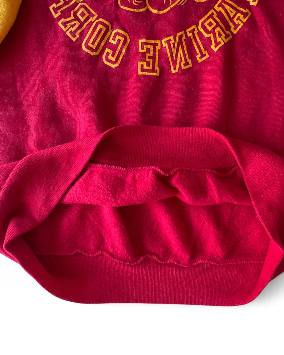 70s/80s USMC Double Sided Bulldog Crewneck Sweatshirt - Size L