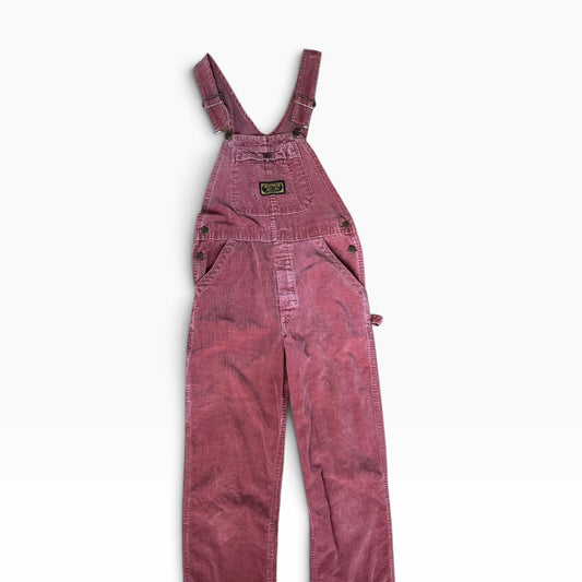 1980 Washington Dee Cee Red Corduroy Overalls Size - Youth 11/12