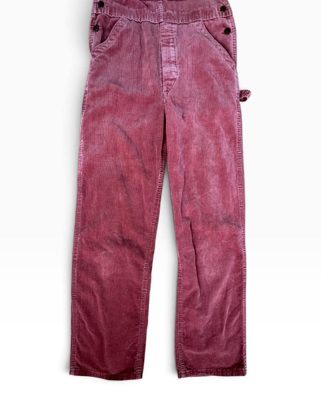 1980 Washington Dee Cee Red Corduroy Overalls Size - Youth 11/12