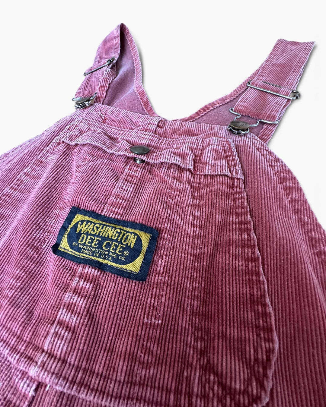 1980 Washington Dee Cee Red Corduroy Overalls Size - Youth 11/12