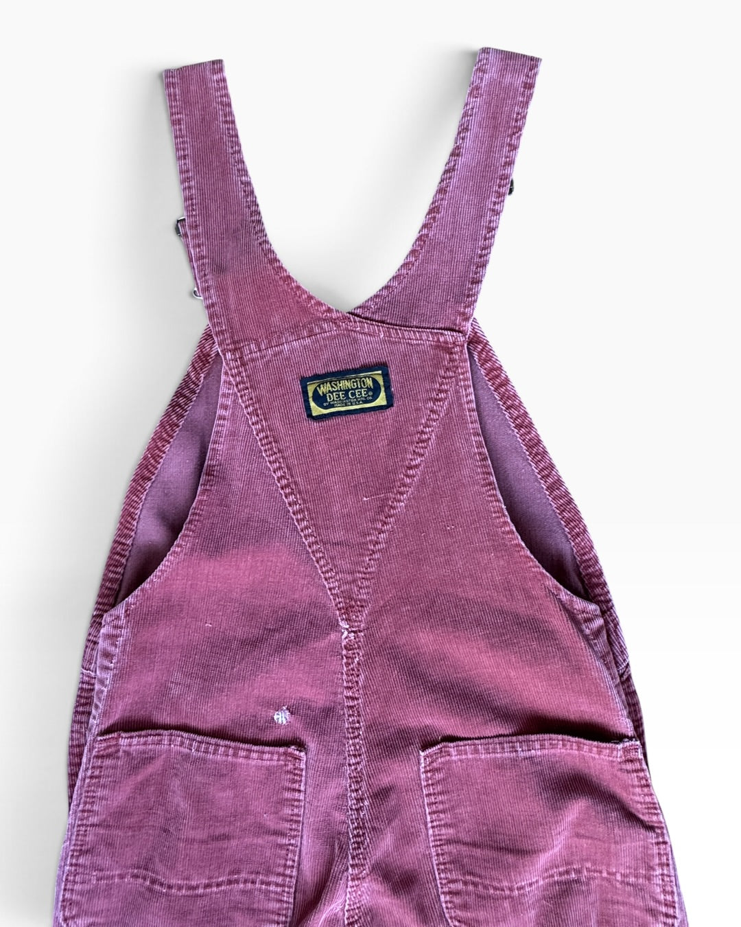 1980 Washington Dee Cee Red Corduroy Overalls Size - Youth 11/12