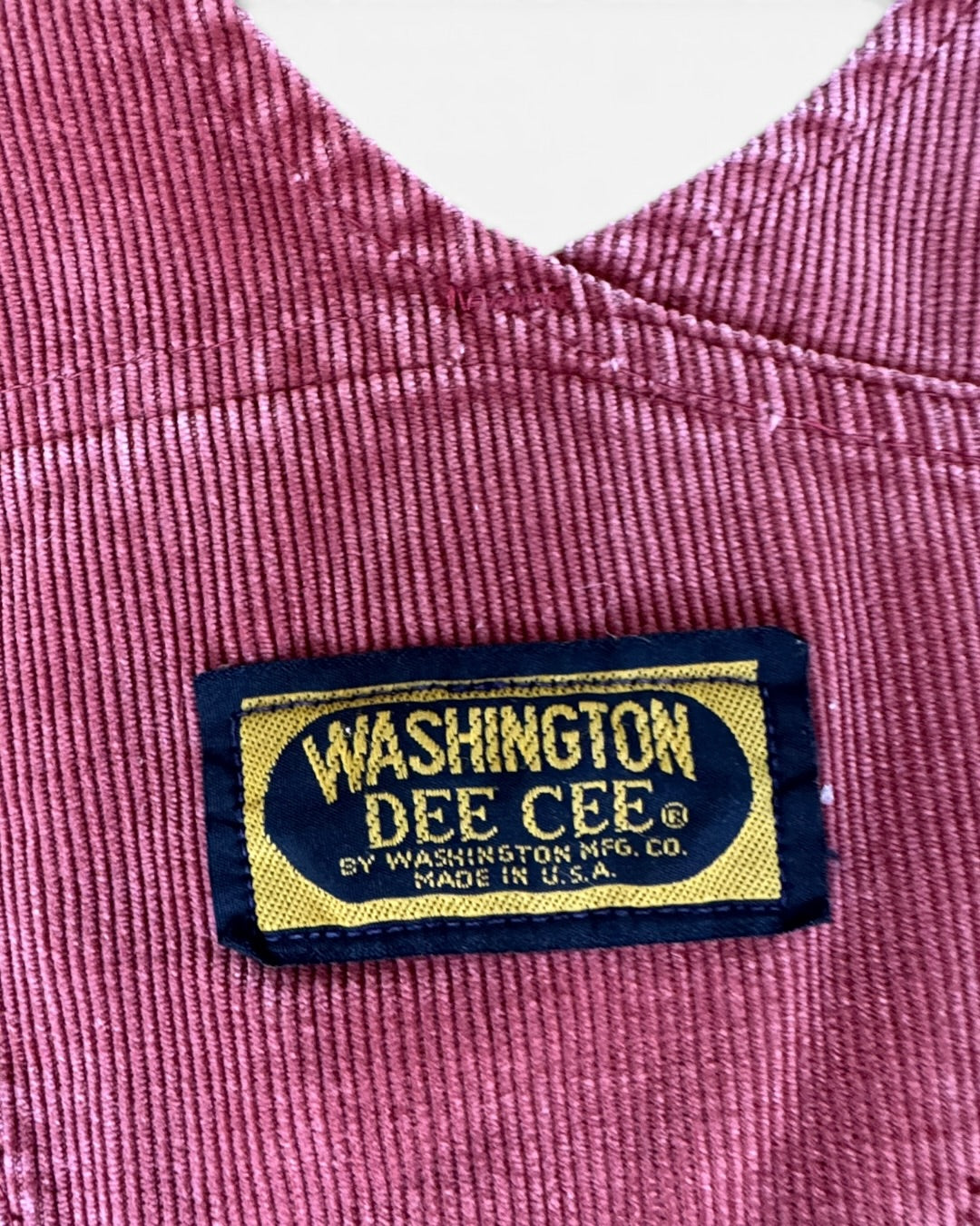 1980 Washington Dee Cee Red Corduroy Overalls Size - Youth 11/12