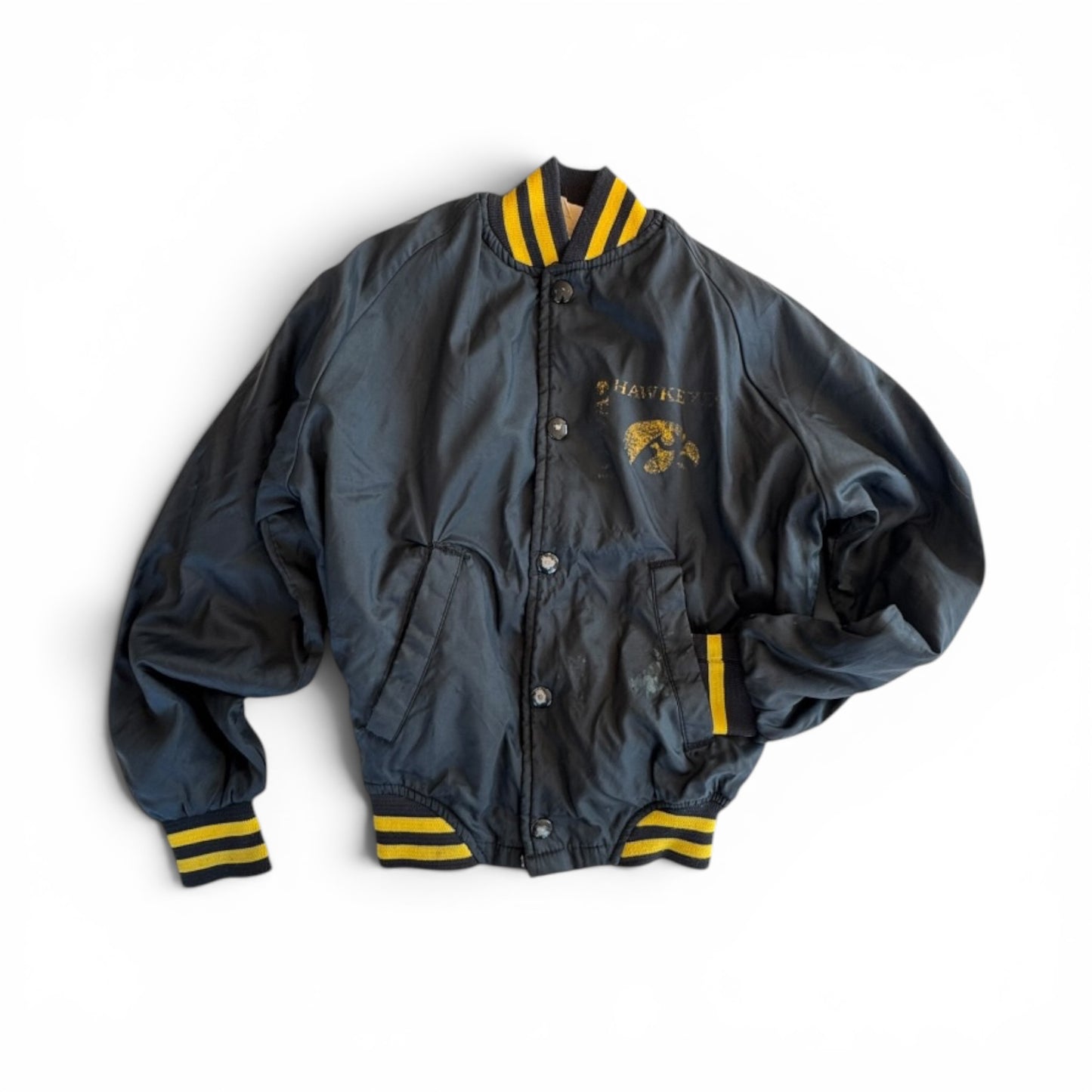90s Iowa Hawkeyes Youth Snap Varsity Jacket