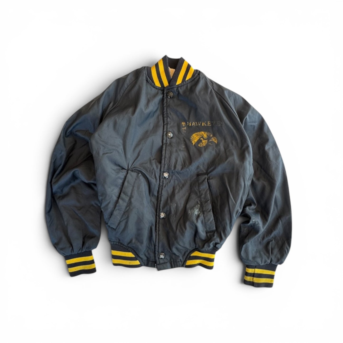90s Iowa Hawkeyes Youth Snap Varsity Jacket