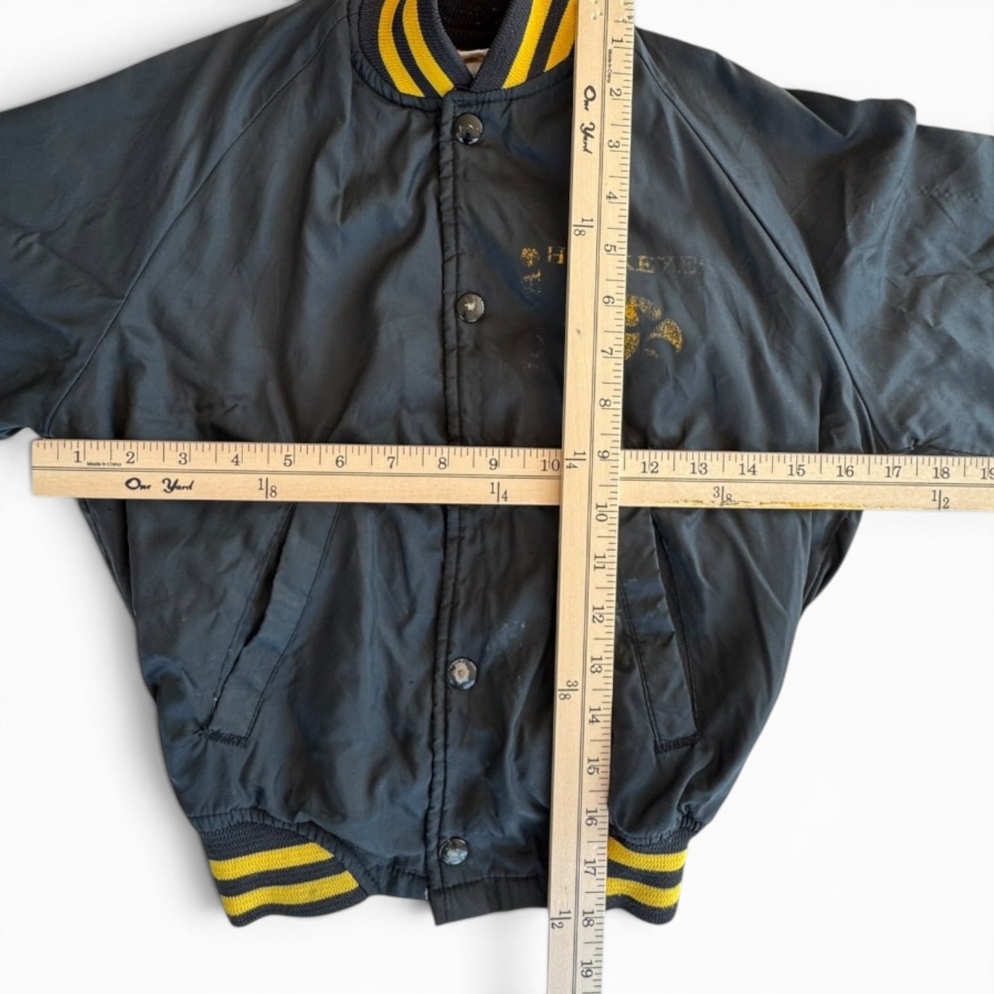 90s Iowa Hawkeyes Youth Snap Varsity Jacket