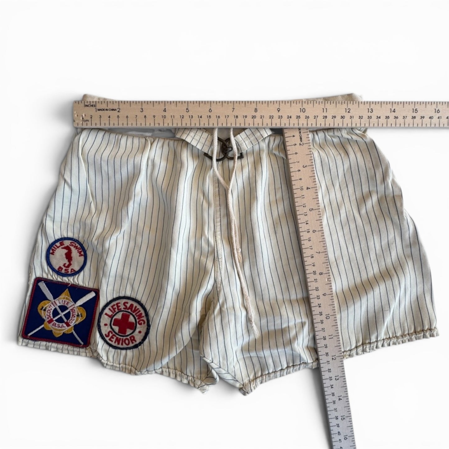 Vintage Towncraft BSA Swim Trunks | Mile Swim, Guard, Saving Patches