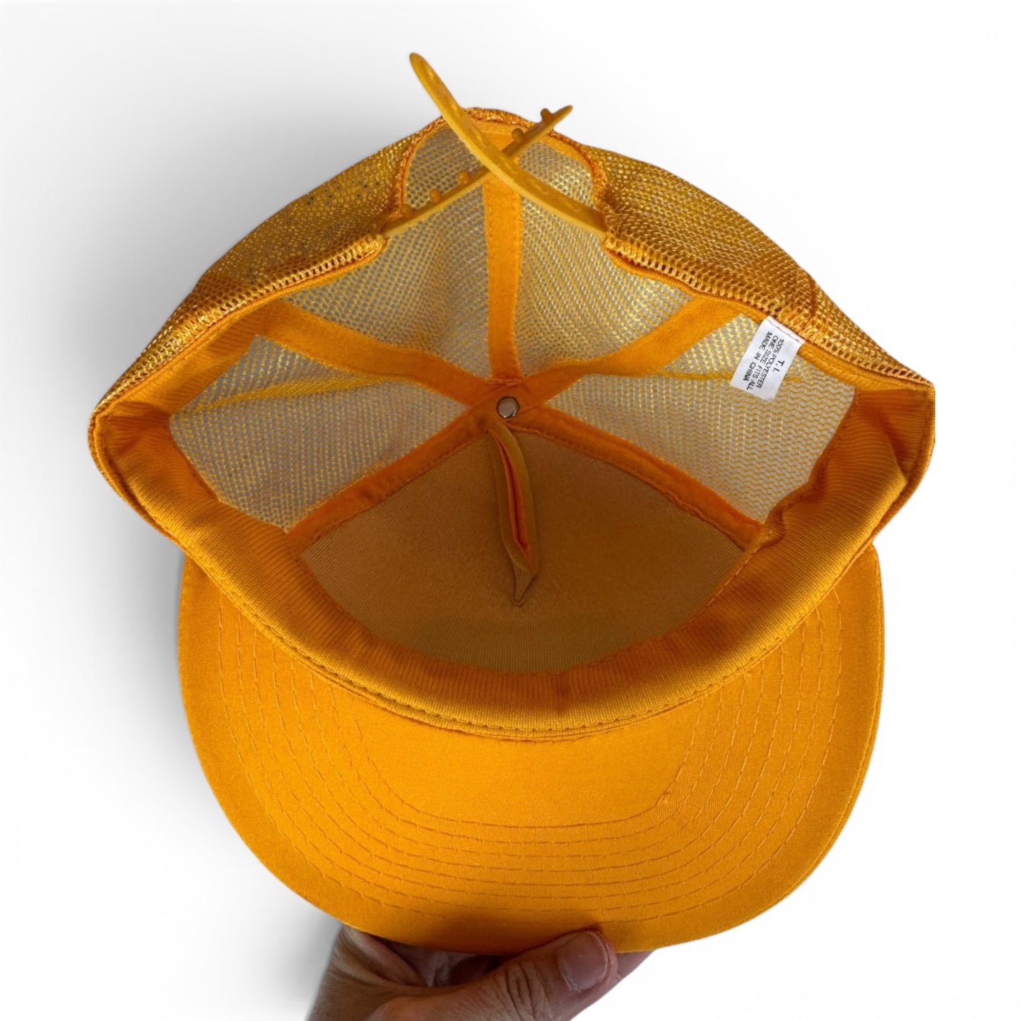 Deadstock 80s John Deere Yellow Trucker Snapback Hat