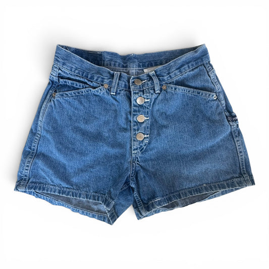 90s Jordache Button-Fly Carpenter Denim Shorts Light Wash