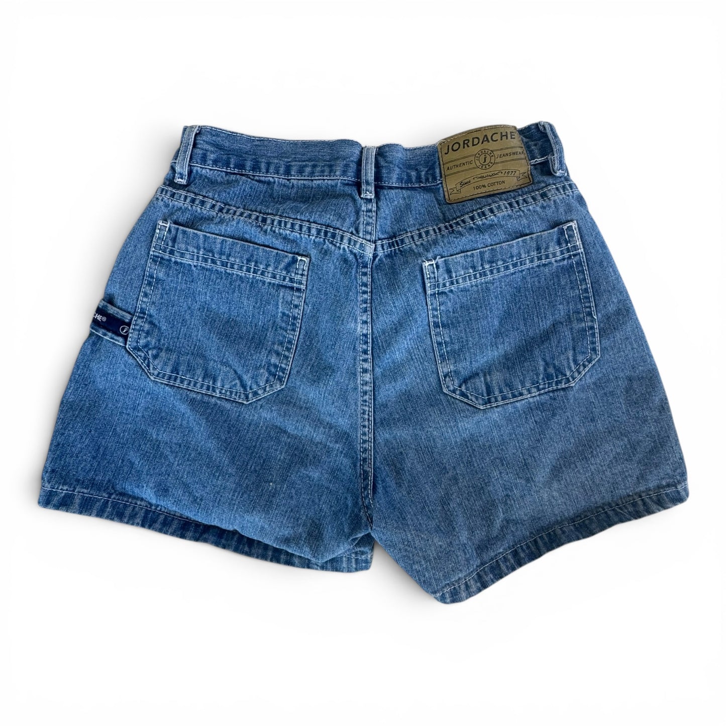 90s Jordache Button-Fly Carpenter Denim Shorts Light Wash