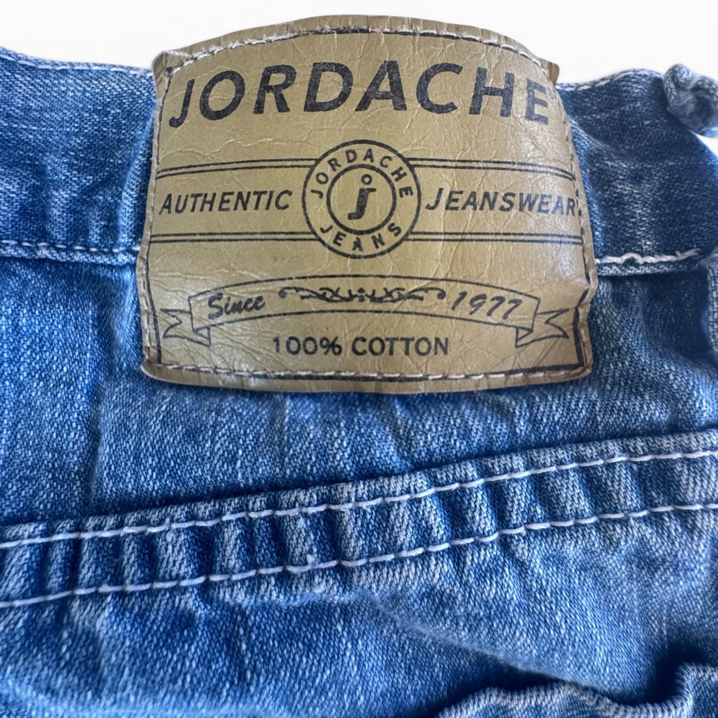 90s Jordache Button-Fly Carpenter Denim Shorts Light Wash