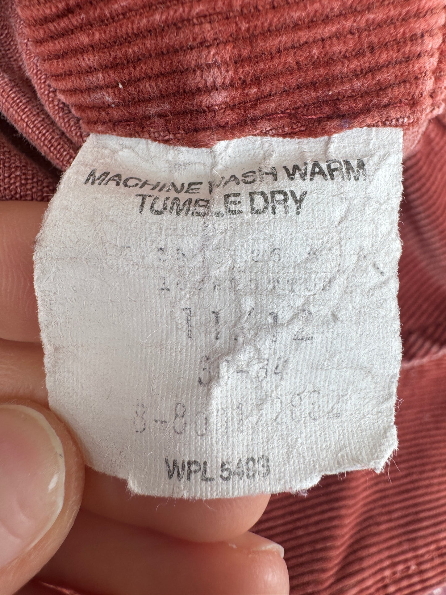 1980 Washington Dee Cee Red Corduroy Overalls Size - Youth 11/12