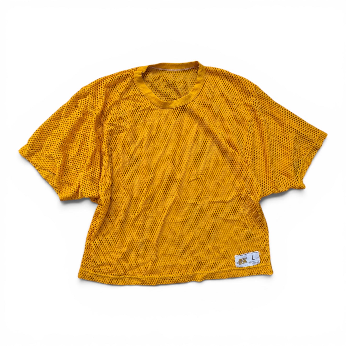 Russell Athletic Blank Gold Mesh Football Practice Jersey USA Made