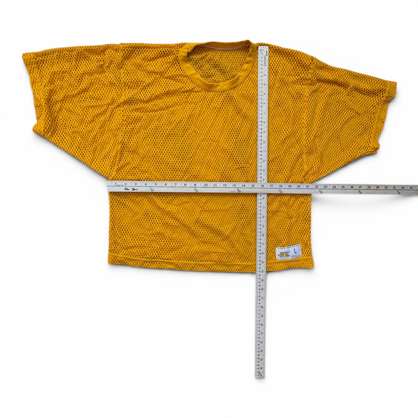 Russell Athletic Blank Gold Mesh Football Practice Jersey USA Made