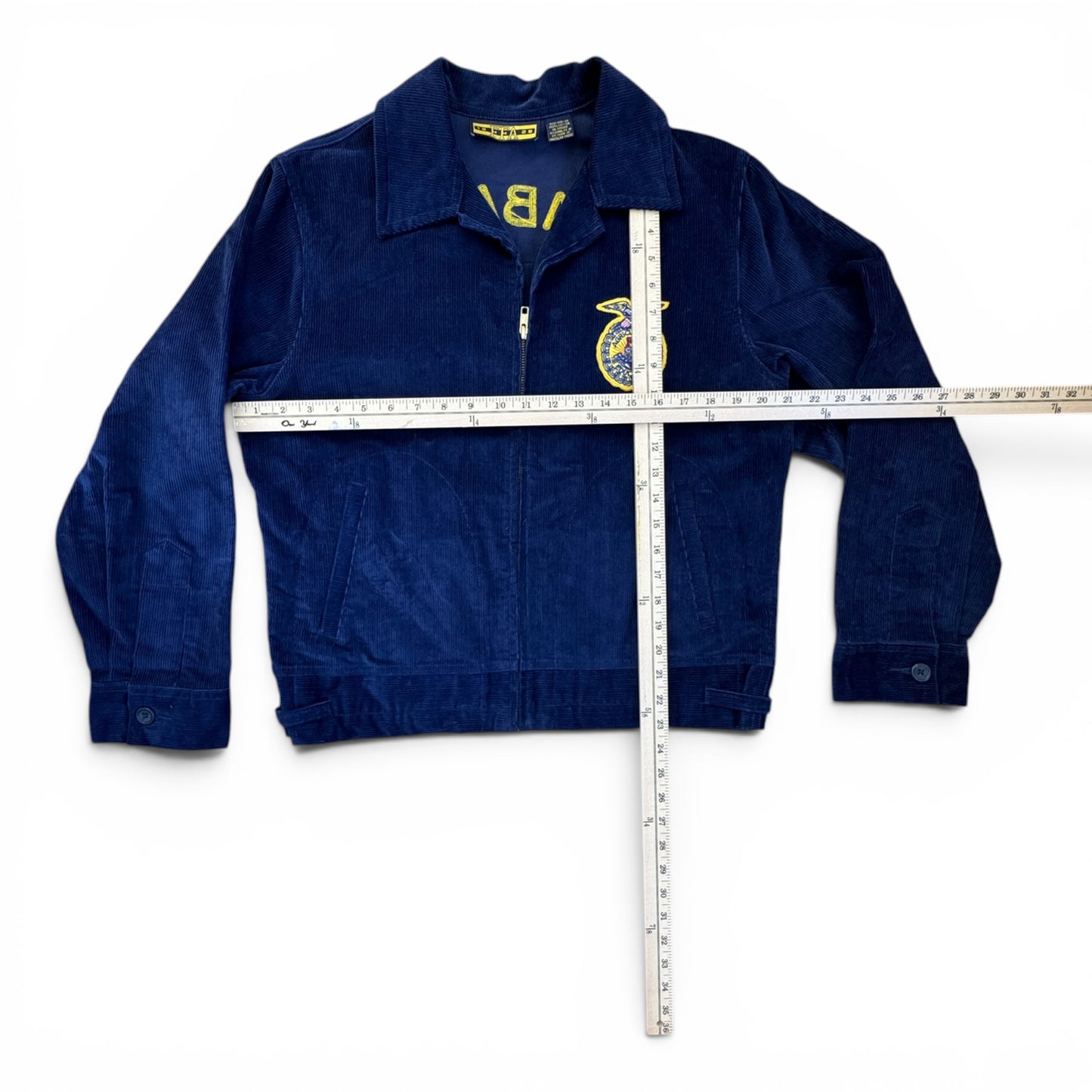 FFA Future Farmers of America Blue Corduroy Jacket Alabama Ohatchee Chapter