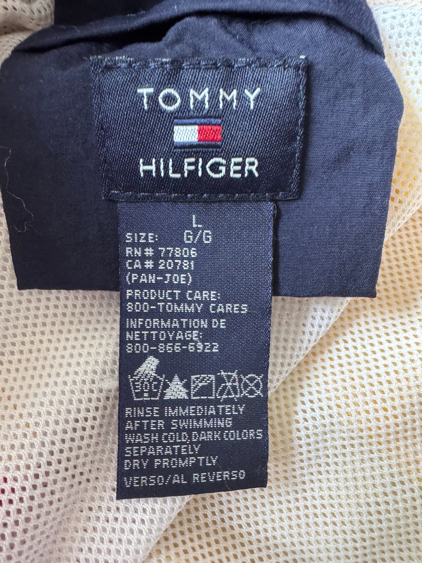 90s Tommy Hilfiger Colorblock Swim Shorts