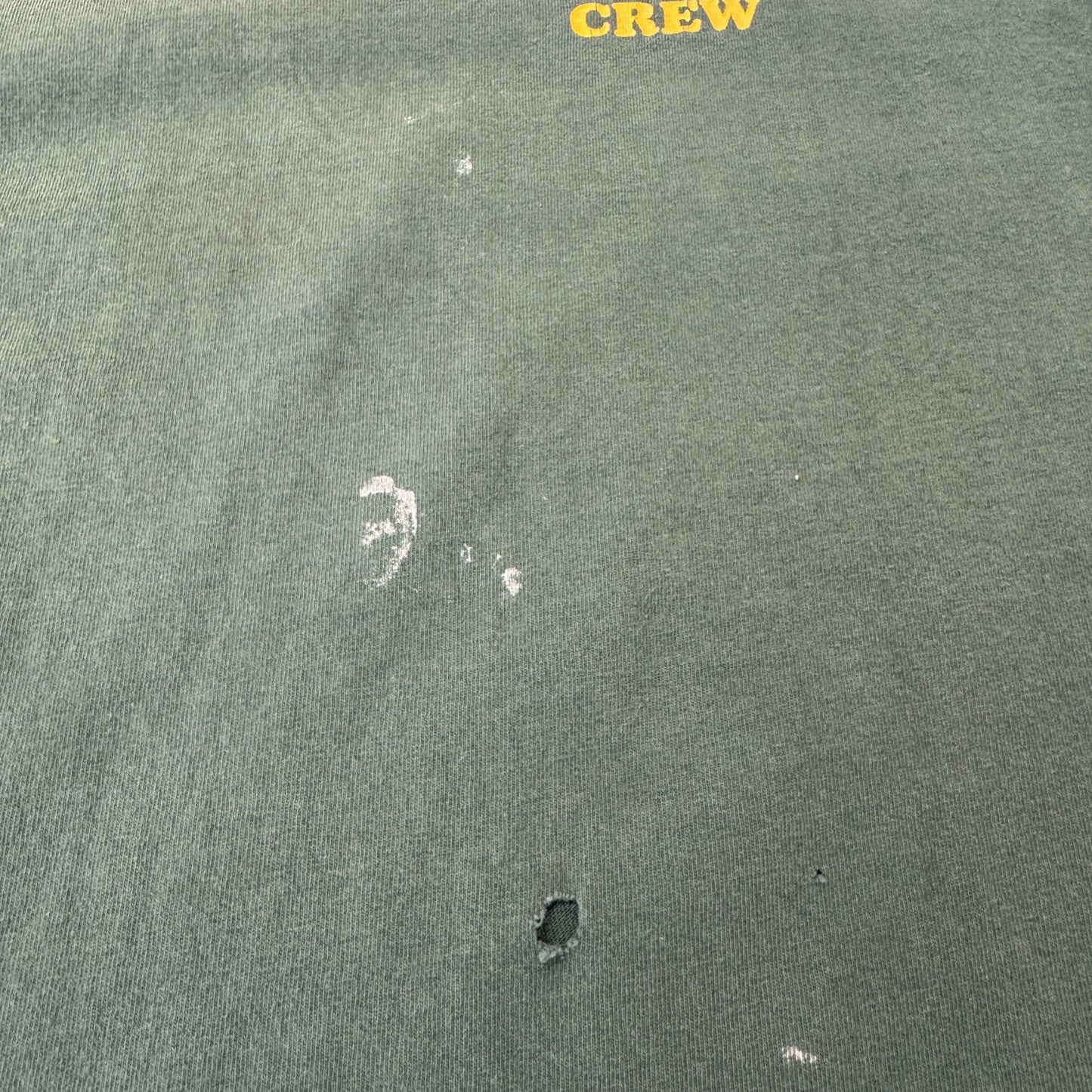 90's Kenny Rogers Crew T-Shirt — Dark Green, Distressed, Size XL
